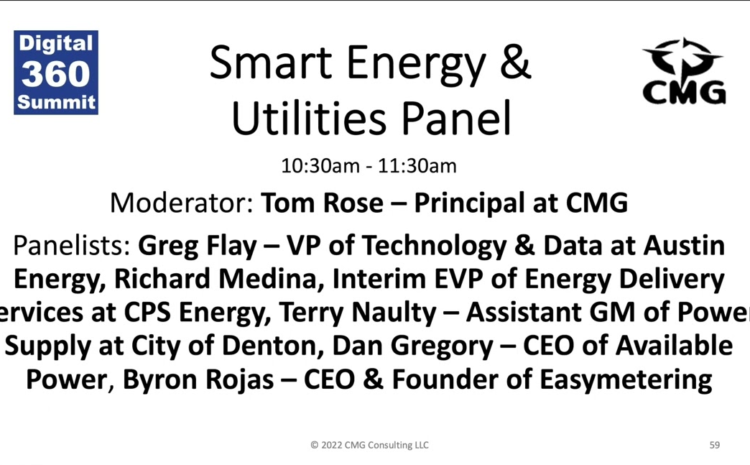 Digital 360 Summit 2022 day 2 – Smart Energy & Utilities Panel with Tom Rose
